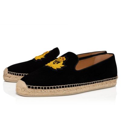 Alpargatas Nanou Orlato Christian Louboutin Hombre - Negros - 3201041BK01